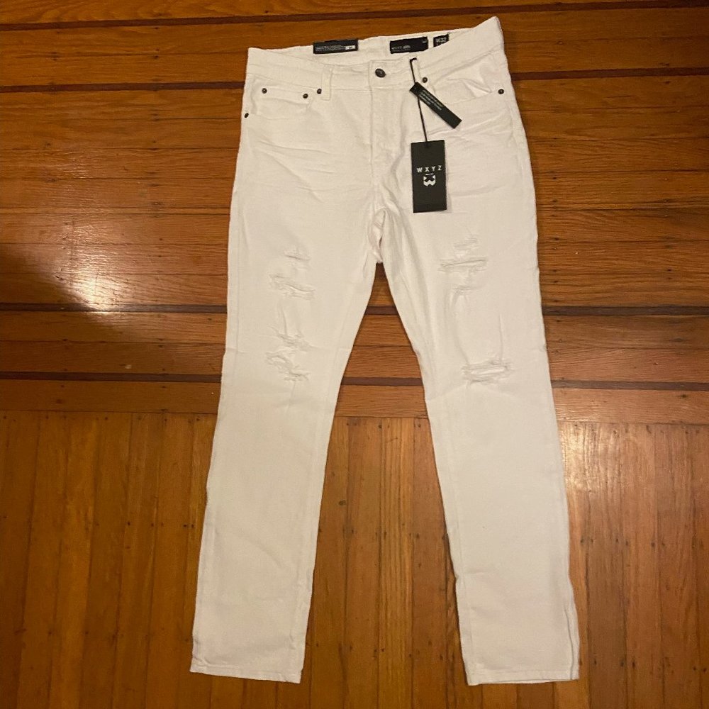 White Jeans with rips